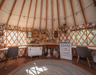 20-Foot Pacific Yurt with Snow/Wind Kit and Insulation (Plus: Custom Curved Table)