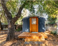 Beautiful Pacific Yurts Blue Yurt