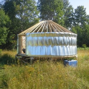 Single layer foiled insulation.