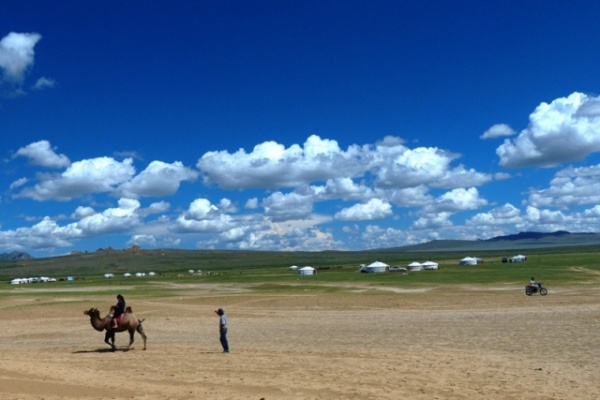 A beautiful day with a brilliant sky.