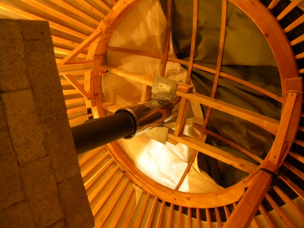 Chimney exit.