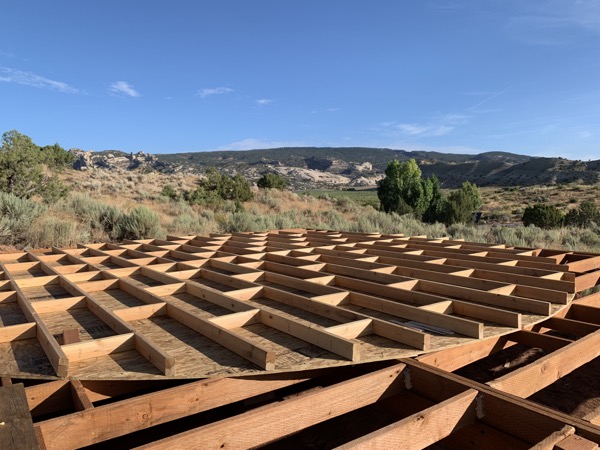 Framing the yurt platform