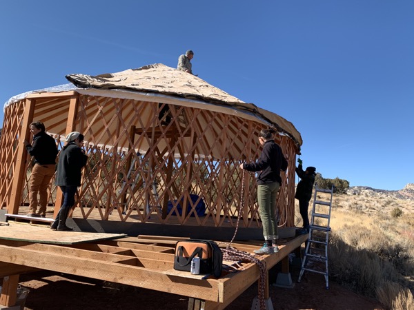 Getting the roof on