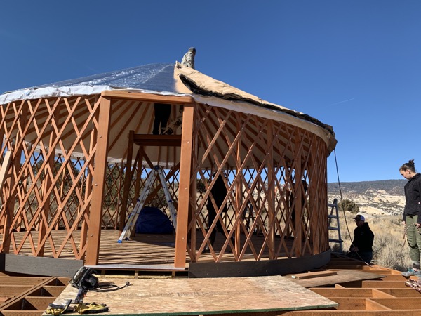 Getting the roof on