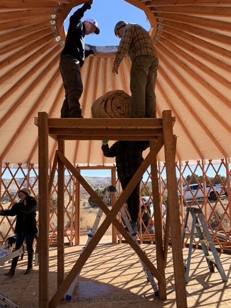 Getting the roof on