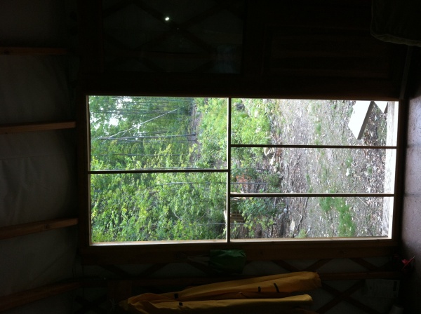 Home made screen door.