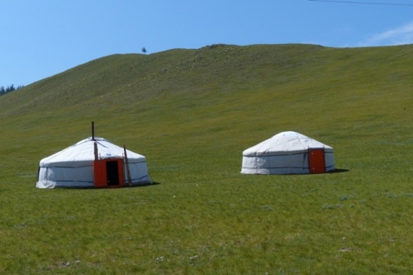 Little yurts on the prairie.