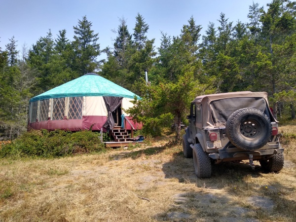 Pescadero Yurt, south of San Francisco