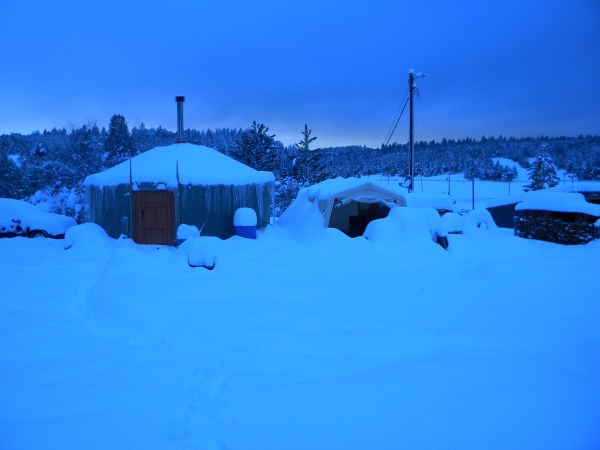 Snow yurt.