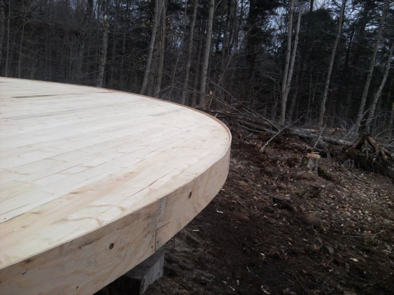 Yurt deck complete.